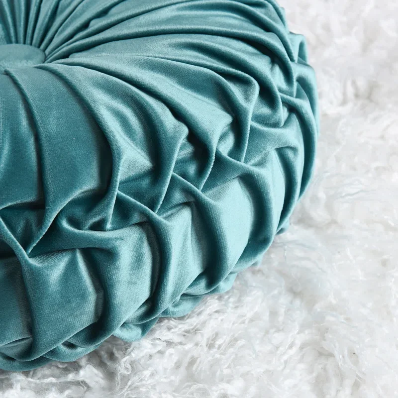 Velvet Round Throw Pillow Covers Set of 2 for Elegant Home Décor