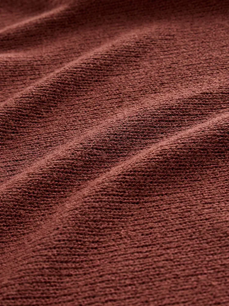 Buy Chocolate Brown Slouch Sheerknit Drape Top - Elegant