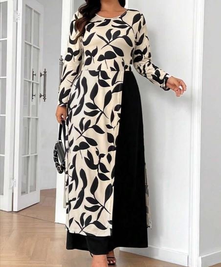 SHEIN Plus Size Elegant Minimalist 2 In 1 Jumpsuit