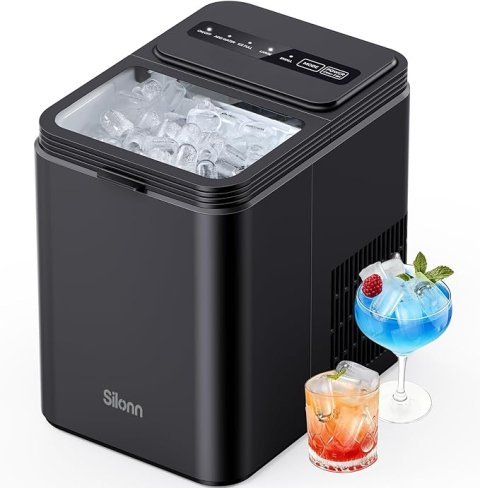 Buy Silonn Countertop Ice Maker | Fast 26.5 lbs/24H Bullet Ice