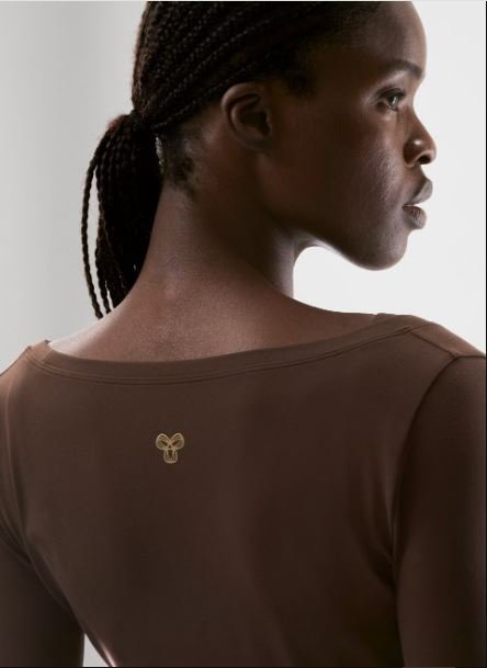 Golden Women's Butter Focal Wrap Longsleeve Blouse