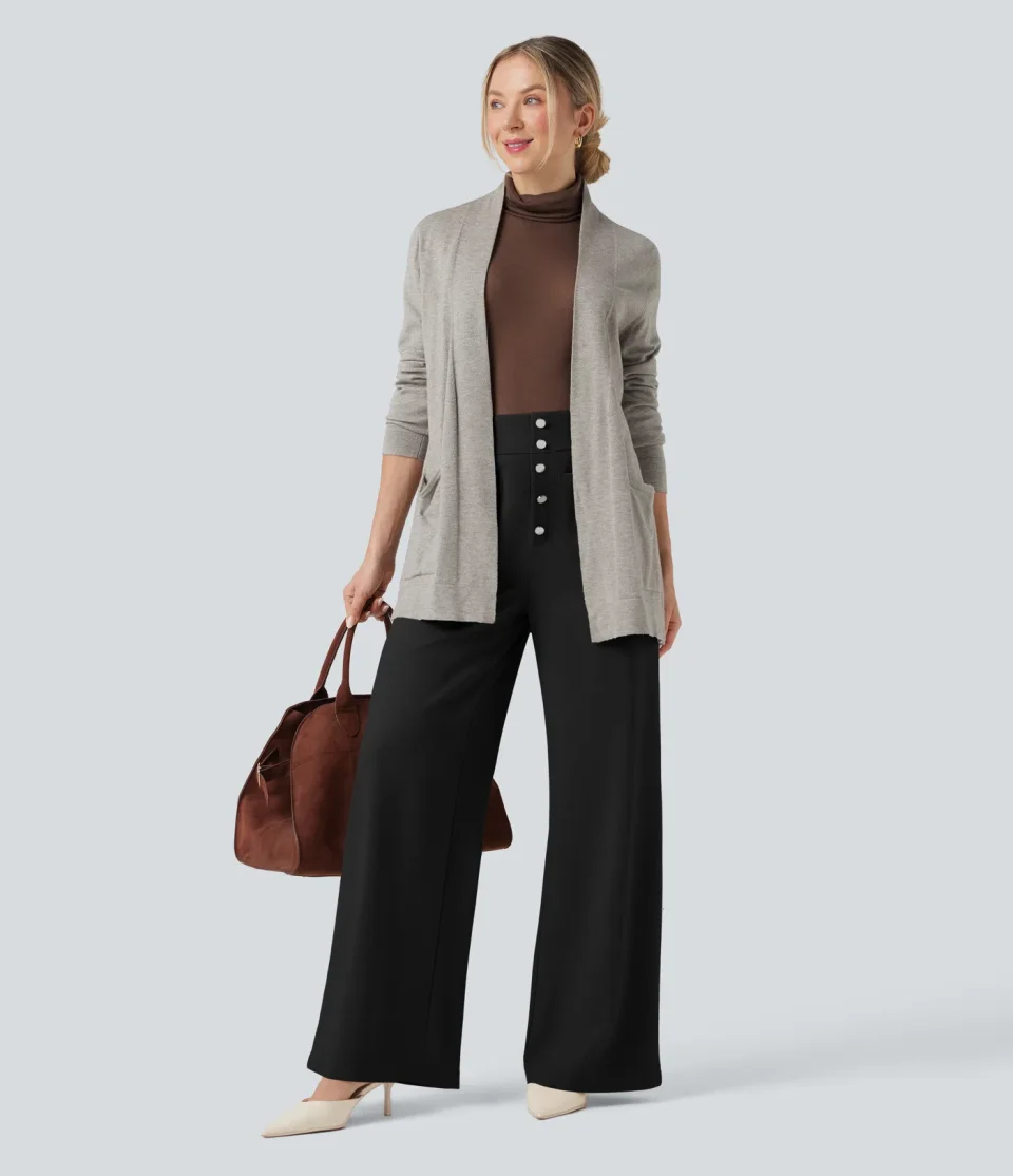 Halara Flex High Waisted Wide Leg Work Pants