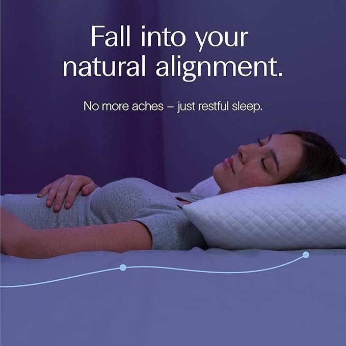 DreamyBlue Adjustable Memory Foam Pillow Queen | Bamboo Cooling Pillow for Side Back and Stomach Sleepers