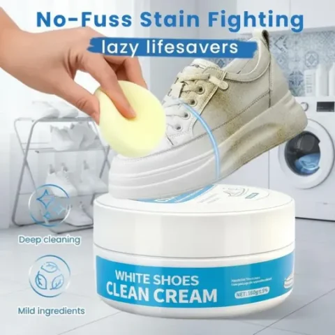 Buy White Shoe Cleaning Cream | Viral Sneaker Cleaner for White Shoes and Instant Shoe Restoration
