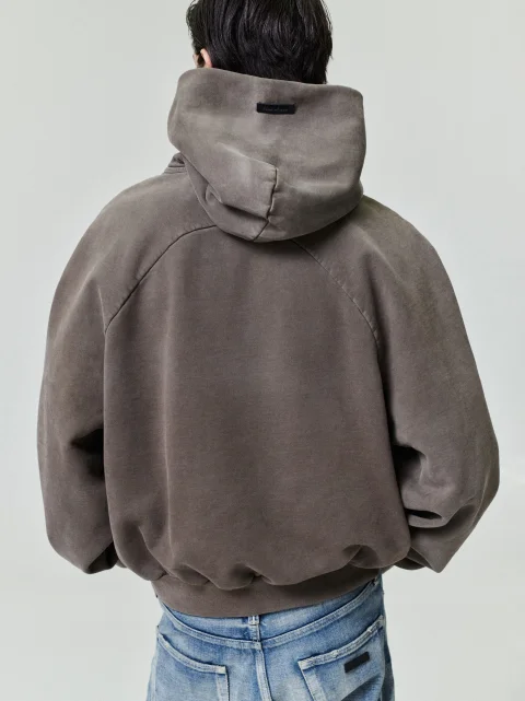 Sunfaded Classic Half Raglan Hoodie with Extra Long Sleeves