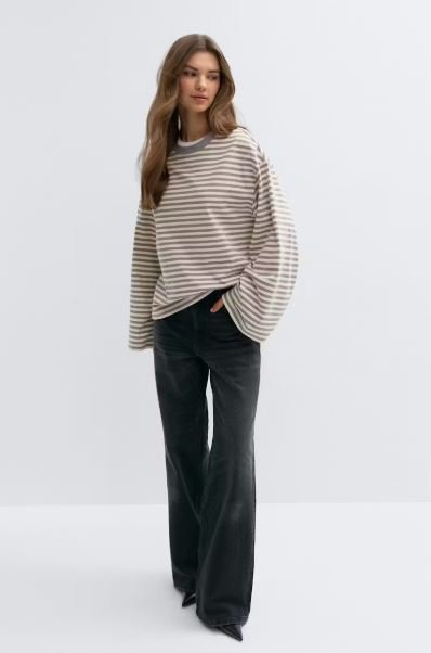 Dame Gina Tricot Stripe long sleeve tee