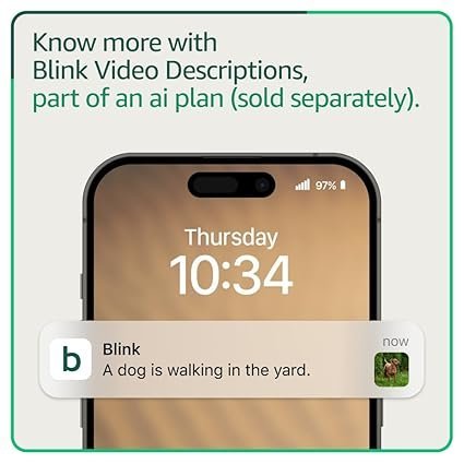Blink Video Doorbell (newest model) – Head-to-toe HD view, two-year battery life, and simple setup. Required Sync Module not included – Add-On (Black)