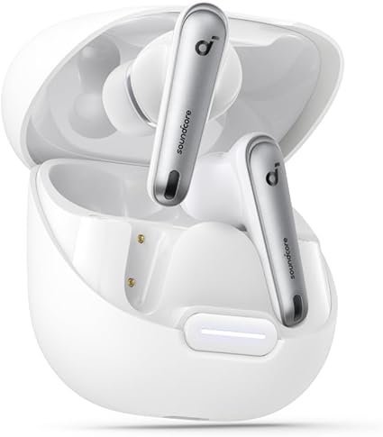 Soundcore by Anker Liberty 4 NC Wireless Noise Cancelling Earbuds, 98.5% Noise Reduction, Adaptive Noise Cancelling to Ears and Environment, Hi-Res Sound, 50H Battery, Wireless Charging (Renewed)