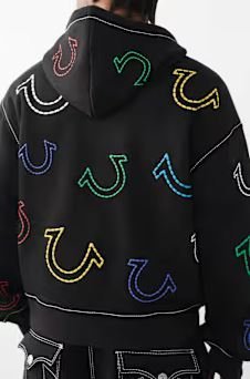 Horseshoe Big T Boxy Zip Hoodie - bodybuilding hoodie for winter gym sessions