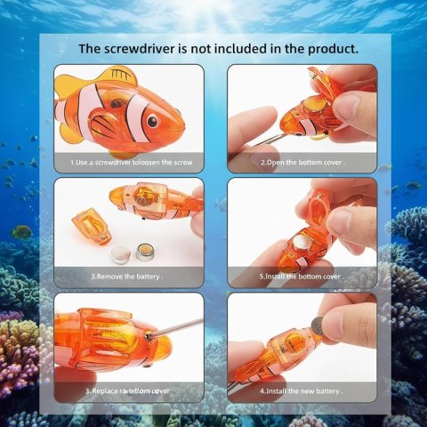 Magic Water Activated Robotic Swimming Fish | Interactive LED Glowing Bath Toy for Kids Aquarium Fun