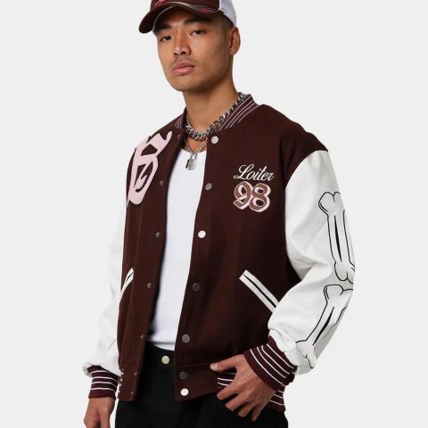 Culture Kings Women's Brown and White Jacket