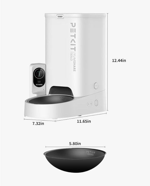 PETKIT Automatic Cat Feeder with Camera | 1080P HD Smart WiFi Feeder