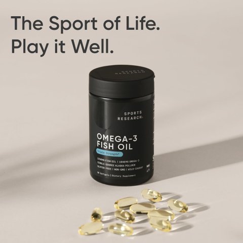 Buy Sports Research Omega-3 Fish Oil 1250 | Triple Strength Sustainable EPA/DHA