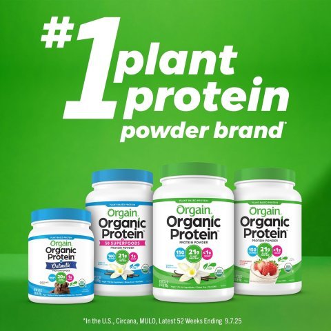 Organic Vegan Protein Powder, Creamy Chocolate Fudge | 21g Plant Protein