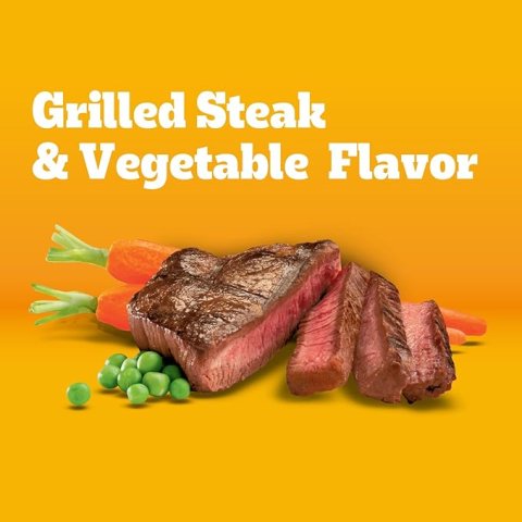 Buy Pedigree Adult Dry Dog Food Grilled Steak & Vegetable Flavor 18 lb Bag | Complete Nutrition Dog Food for Healthy Adult Dogs