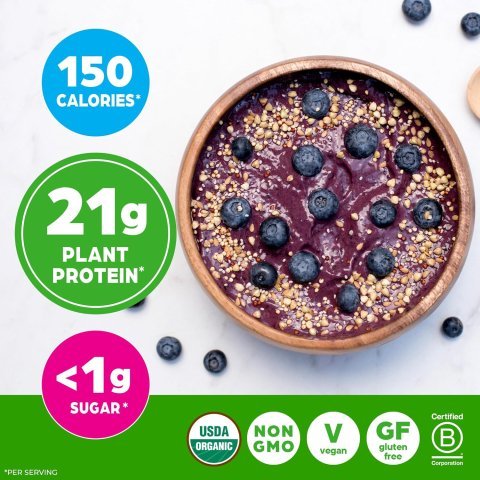 Orgain Organic Vegan Protein Powder, Vanilla Bean | 21g Plant Protein
