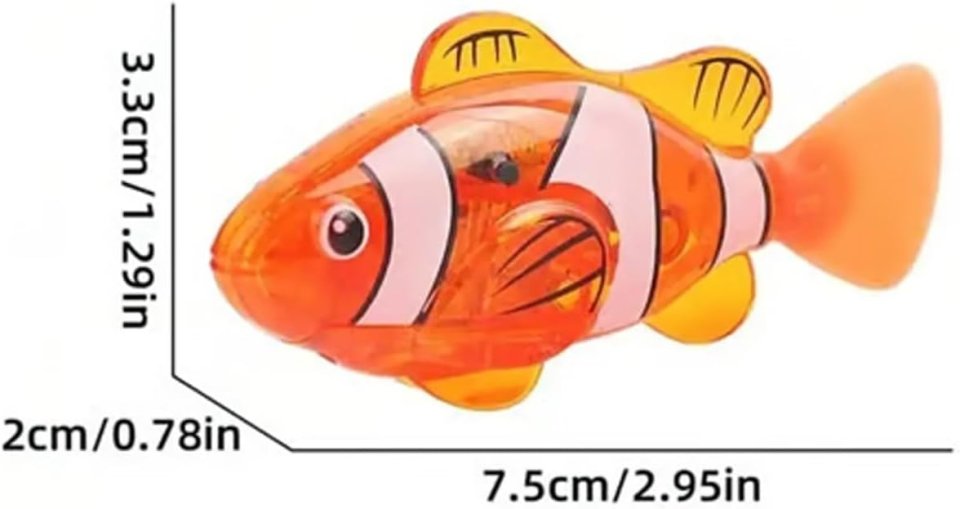 Magic Water Activated Robotic Swimming Fish | Interactive LED Glowing Bath Toy for Kids Aquarium Fun