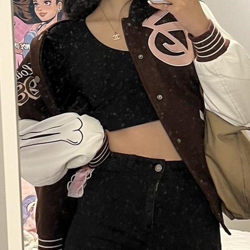 Culture Kings Women's Brown and White Jacket