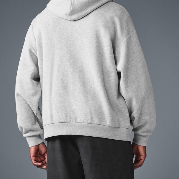 Accolade Full Zip Hoodie in Athletic Heather Grey