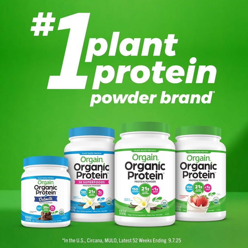 Organic Vegan Protein Powder, Creamy Chocolate Fudge | 21g Plant Protein