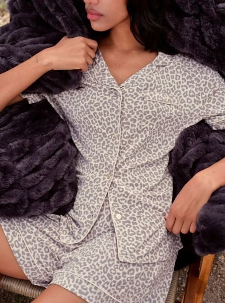 Luna Lounge Short Sleeve Short PJ Set