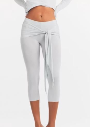 Cupro Jersey Wrap Capri Pants | Premium Soft Stretch Cropped Lounge Pants for Everyday Comfort