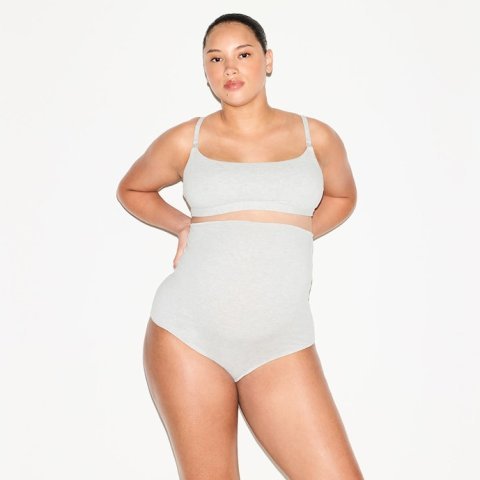 Buy Cotton Jersey Maternity Nursing Scoop Bralette 2-Pack Light Heather Grey Online | Soft Wireless Nursing Bras for Pregnancy & Breastfeeding