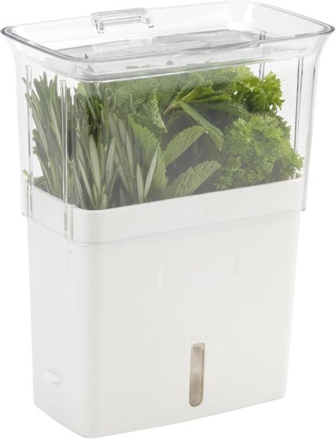 Buy Cole & Mason Fresh Herb Keeper Online | Acrylic Herb Storage Container for Refrigerator | Herb & Vegetable Freshness Saver