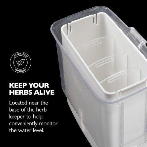 Buy Cole & Mason Fresh Herb Keeper Online | Acrylic Herb Storage Container for Refrigerator | Herb & Vegetable Freshness Saver