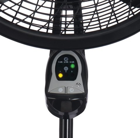 Buy Lasko Oscillating Cyclone Pedestal Fan 1843 Online | 18-Inch Adjustable Standing Fan with Remote, Timer & 3 Speeds | Black