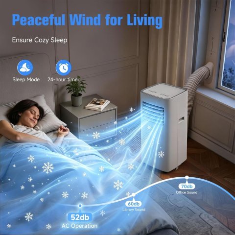Buy 3-in-1 Portable Air Conditioner 8500 BTU Online | AC, Fan & Dehumidifier for Rooms Up to 450 Sq. Ft. with Window Kit