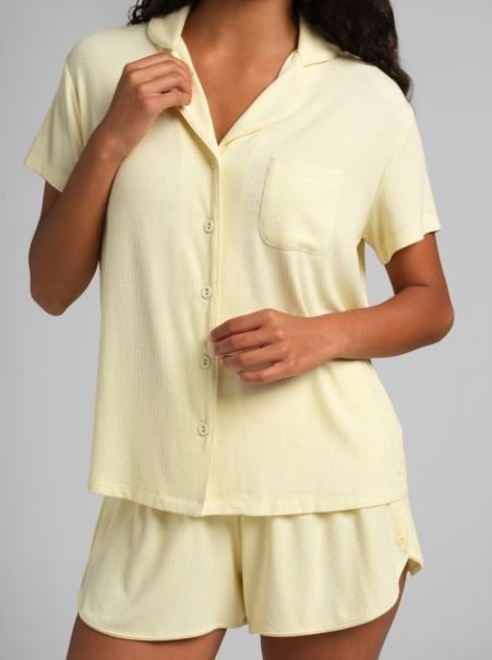 Slinky Rib Short Sleeve PJ Set