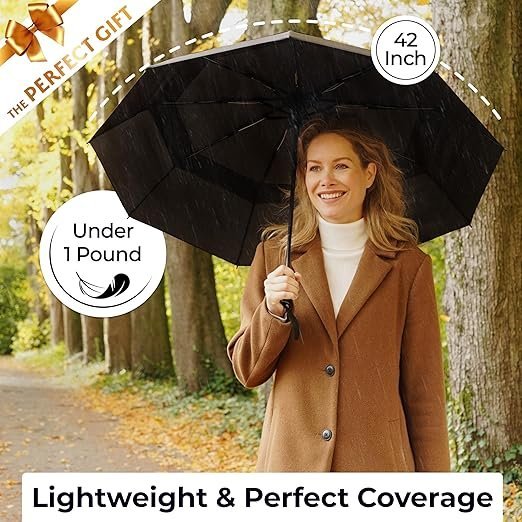 Buy Tumella Windproof Travel Umbrella | 100MPH Tested