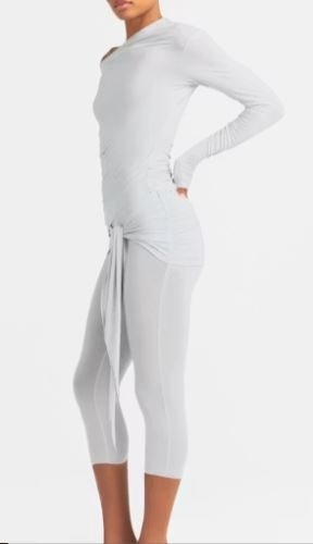 Cupro Jersey Wrap Capri Pants | Premium Soft Stretch Cropped Lounge Pants for Everyday Comfort