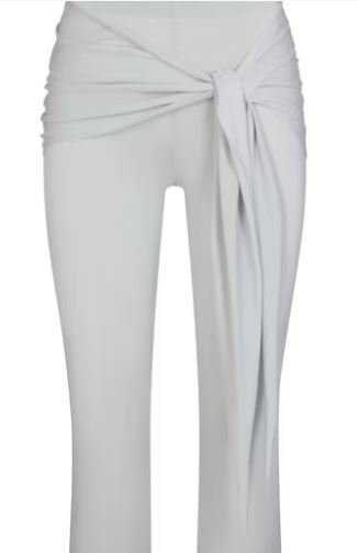 Cupro Jersey Wrap Capri Pants | Premium Soft Stretch Cropped Lounge Pants for Everyday Comfort