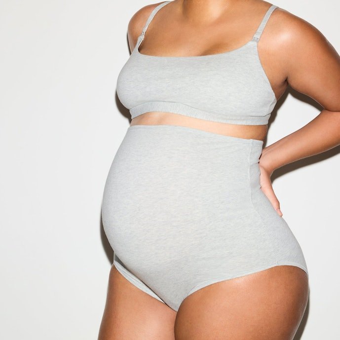 Buy Cotton Jersey Maternity Nursing Scoop Bralette 2-Pack Light Heather Grey Online | Soft Wireless Nursing Bras for Pregnancy & Breastfeeding