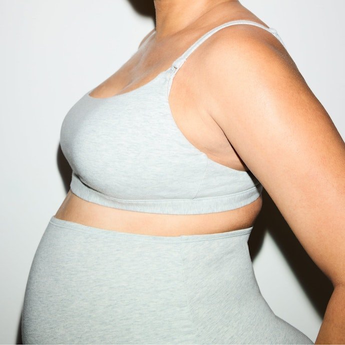 Buy Cotton Jersey Maternity Nursing Scoop Bralette 2-Pack Light Heather Grey Online | Soft Wireless Nursing Bras for Pregnancy & Breastfeeding