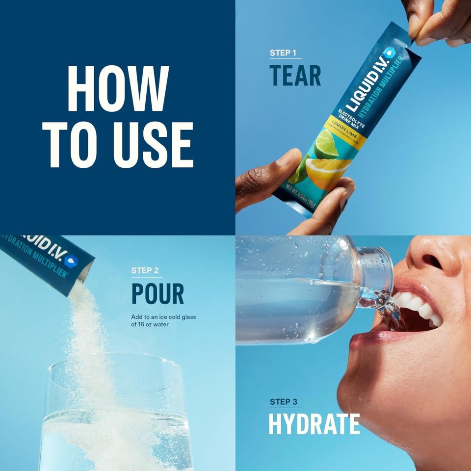 Buy Liquid I.V. Hydration Multiplier Popsicle Firecracker Electrolyte Powder Drink Mix Online | 16 Servings
