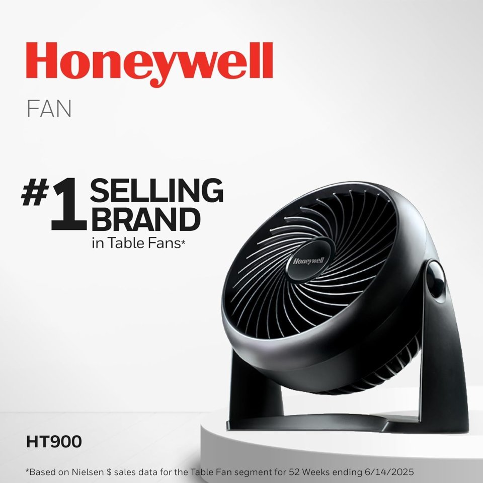Buy Honeywell TurboForce Air Circulator Fan HT900 Online | Quiet Personal Tabletop Fan with 3 Speeds & 90° Pivoting Head