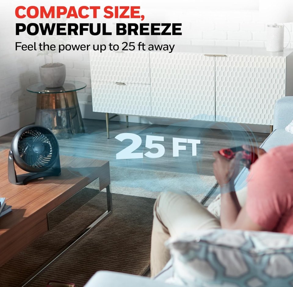 Buy Honeywell TurboForce Air Circulator Fan HT900 Online | Quiet Personal Tabletop Fan with 3 Speeds & 90° Pivoting Head