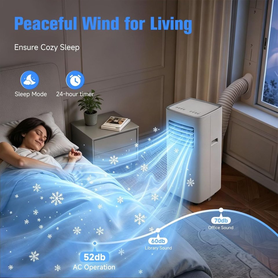 Buy 3-in-1 Portable Air Conditioner 8500 BTU Online | AC, Fan & Dehumidifier for Rooms Up to 450 Sq. Ft. with Window Kit