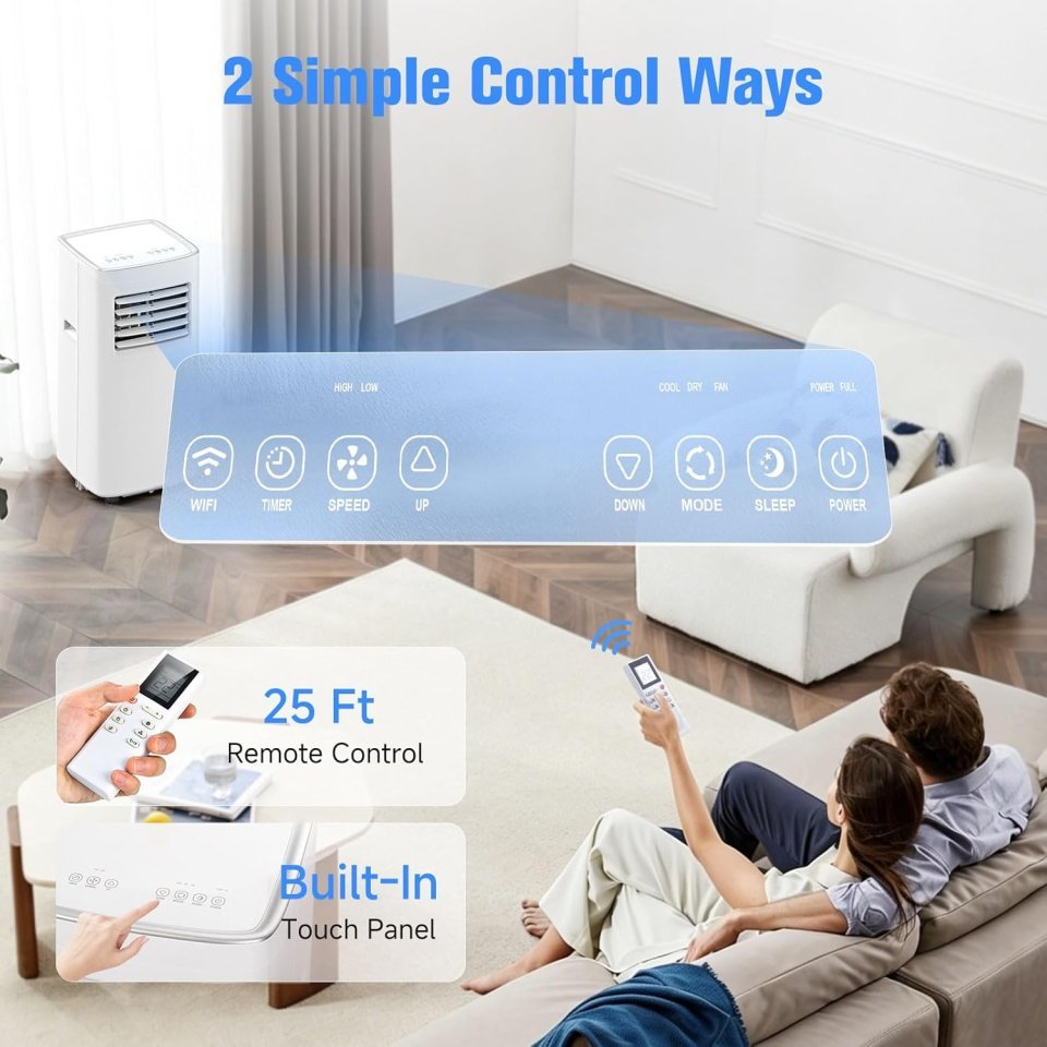 Buy 3-in-1 Portable Air Conditioner 8500 BTU Online | AC, Fan & Dehumidifier for Rooms Up to 450 Sq. Ft. with Window Kit