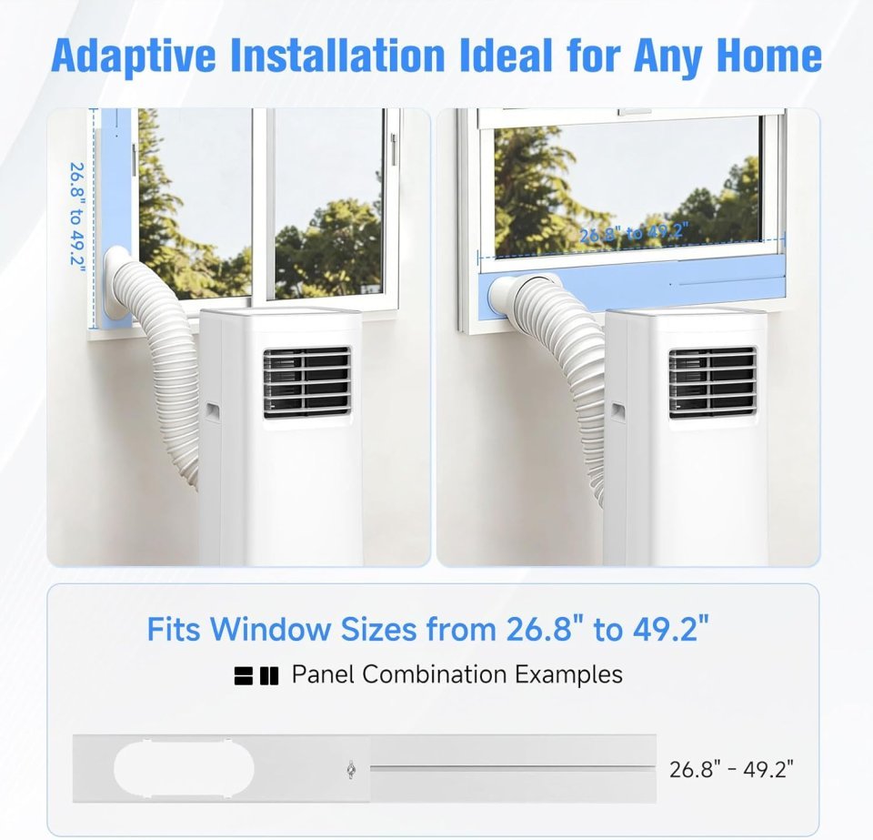 Buy 3-in-1 Portable Air Conditioner 8500 BTU Online | AC, Fan & Dehumidifier for Rooms Up to 450 Sq. Ft. with Window Kit