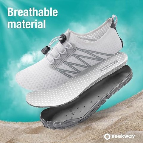 Buy SEEKWAY Water Shoes for Men & Women Online | Quick-Dry Barefoot Aqua Shoes for Beach, Swimming & Water Sports