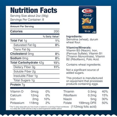 Buy Barilla Penne Pasta 16 oz Online | Premium Italian Penne Pasta for Everyday Cooking