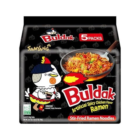 Buy Samyang Buldak Hot Chicken Original Spicy Ramen Online | Korean Stir-Fried Instant Noodles 5 Pack