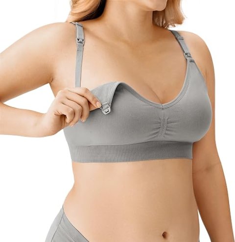 Buy HBselect 5-Pack Seamless Maternity Nursing Bras Online | Soft Breastfeeding Sleep Bralettes with Extenders