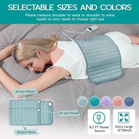 Buy Electric Heating Pad for Period Cramps & Back Pain Online | Fast Heat Therapy for Neck, Shoulders & Muscles