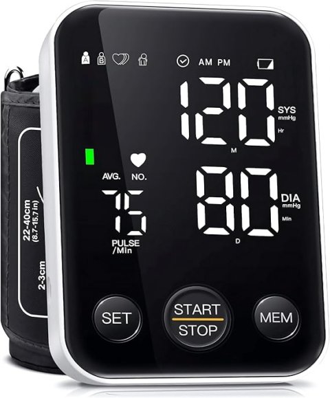 Buy Oklar Upper Arm Blood Pressure Monitor Online | Digital BP Machine for Home Use with Large LED Display