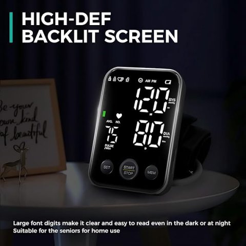 Buy Oklar Upper Arm Blood Pressure Monitor Online | Digital BP Machine for Home Use with Large LED Display